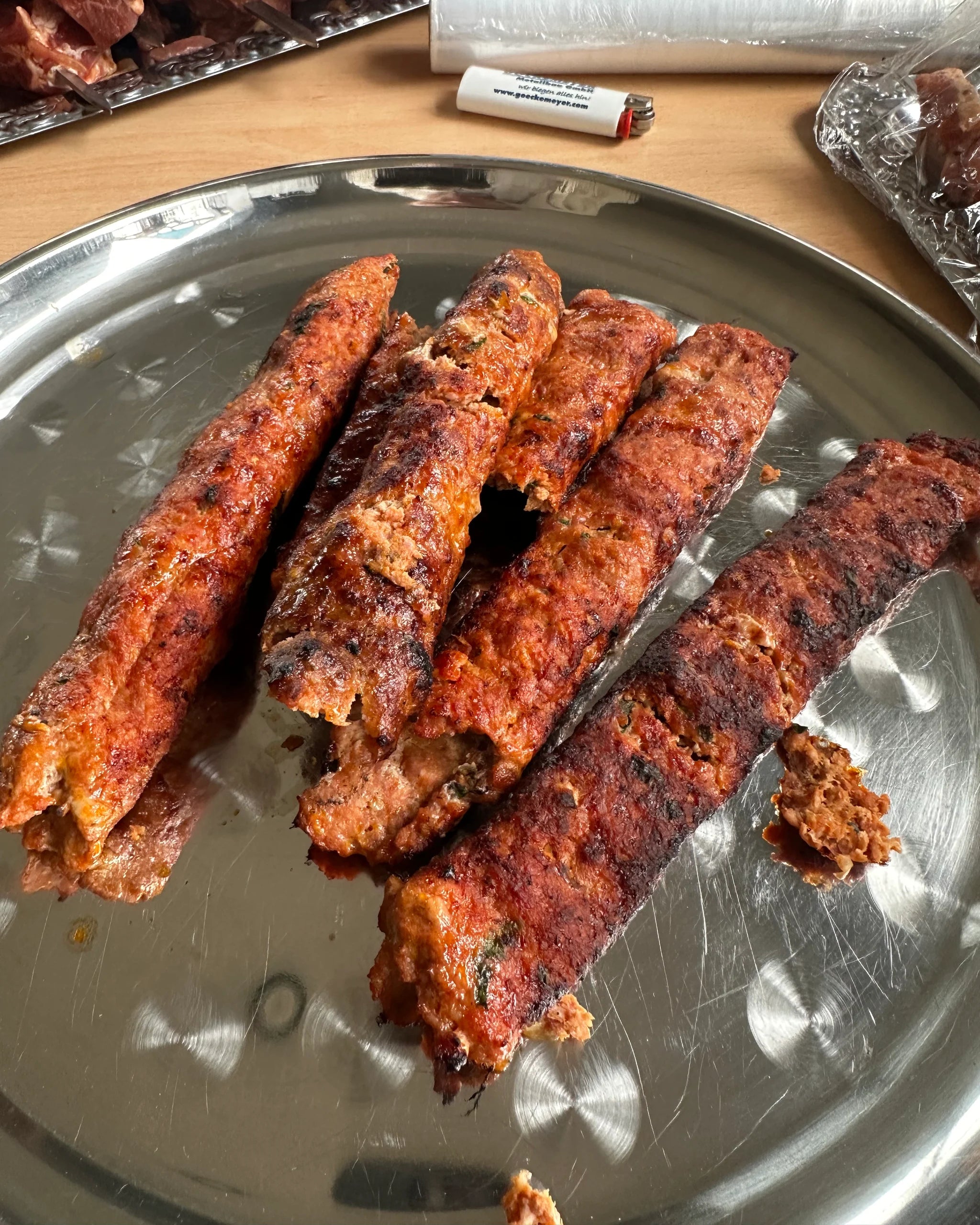 Edelstahl Spieß breit